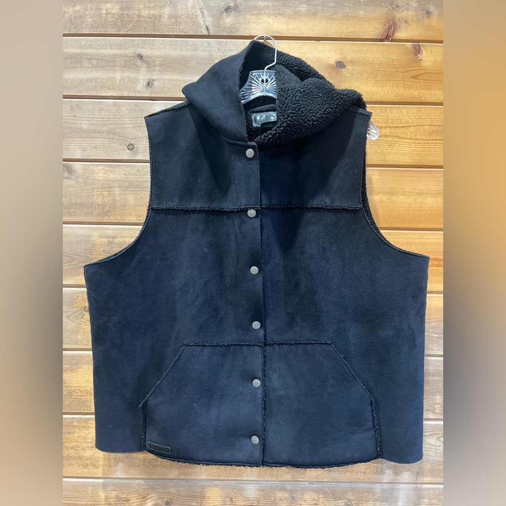 Ralph Lauren Black Sherpa vest